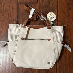 The Sak white leather bag